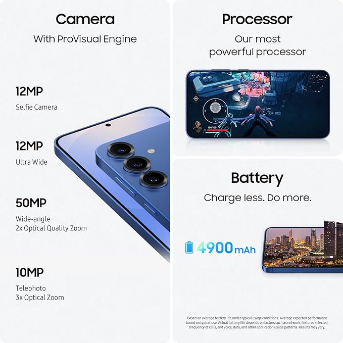 Samsung Galaxy S25+ Cell Phone, 256GB Smartphone, Unlocked Android, AI Night Mode Camera, Snapdragon 8 Elite Fast Processor, ProScaler Display, 4900mAh Battery, 2025, US 1 Yr Warranty, Navy - Elite TronX