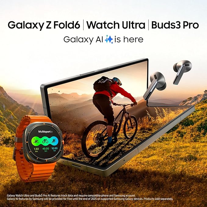 Samsung Galaxy Z Fold 6, 512GB Unlocked Android Smartphone, Circle to Search, Hands - Free Interpreter, AI Photo Edits, Foldable Display for Multitasking, 2024, US 1 Yr Warranty, Silver Shadow - Elite TronX