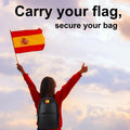 Smart Bag Security Tag - Spain Flag [Pack 2] - Elite TronX