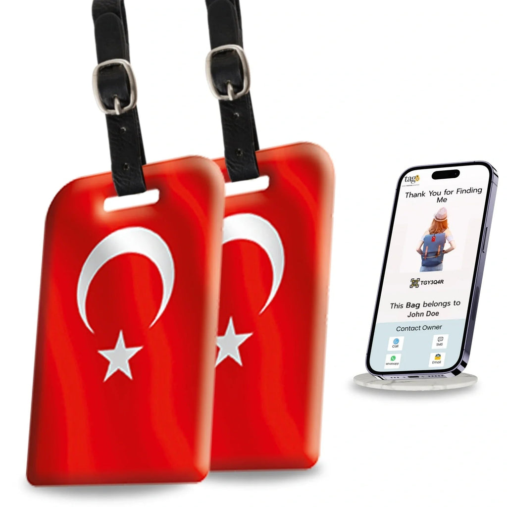 Smart Bag Security Tag - Turkey Flag [Pack 2] - Elite TronX