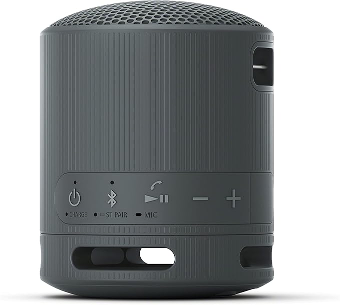 Sony SRS - XB100 Wireless Bluetooth Portable Lightweight Super - Compact Travel Speaker, Durable IP67 Waterproof & Dustproof Shower Speaker, 16 Hour Battery, Versatile Strap, & Hands - free Calling, Black - Elite TronX