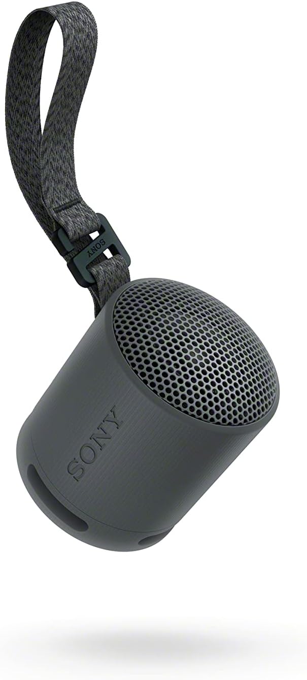 Sony SRS - XB100 Wireless Bluetooth Portable Lightweight Super - Compact Travel Speaker, Durable IP67 Waterproof & Dustproof Shower Speaker, 16 Hour Battery, Versatile Strap, & Hands - free Calling, Black - Elite TronX