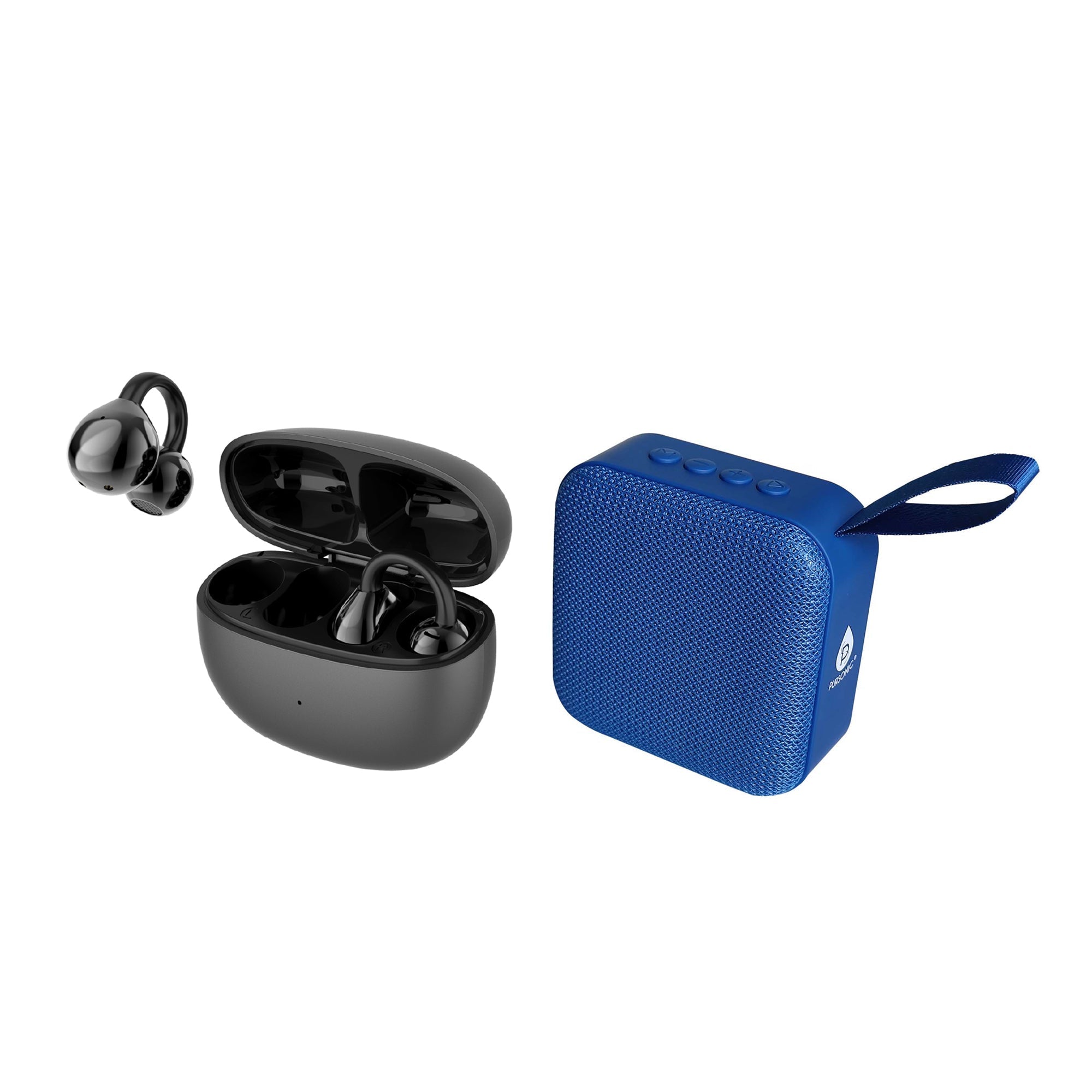 Total Audio Experience Set – Wireless Earbuds with 8D Sound + 360° Surround Speaker - Elite TronX