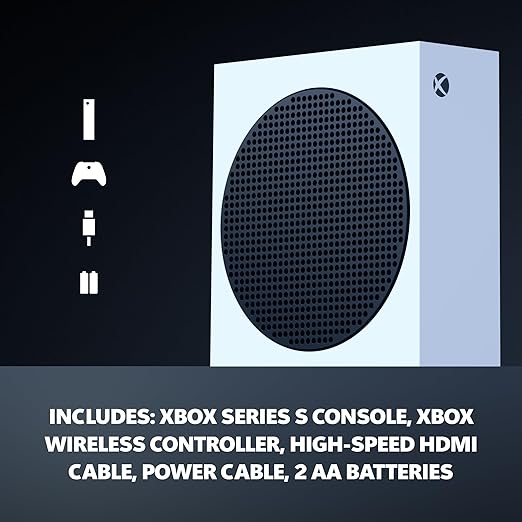Xbox Series S - All Digital Gaming Console - 512GB SSD - Includes Wireless Controller - 120FPS - Robot White - Elite TronX