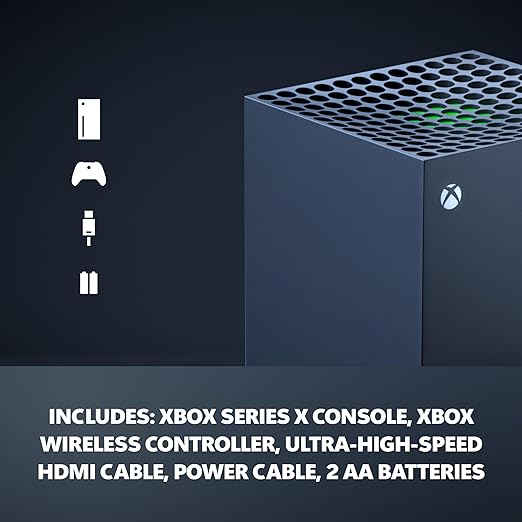 Xbox Series X - Gaming Console - 1TB SSD - Includes Wireless Controller - 4K Gaming - 120FPS - Carbon Black - Elite TronX